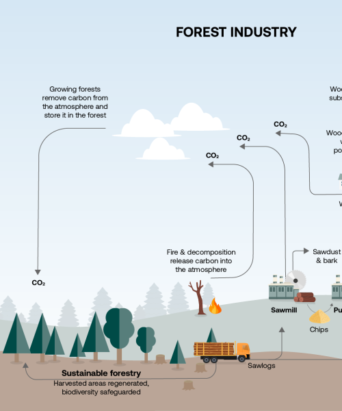 fossil vs forest industry